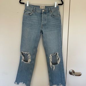 Free People Straight Leg jeans
Never worn, ankle length 
Size 24